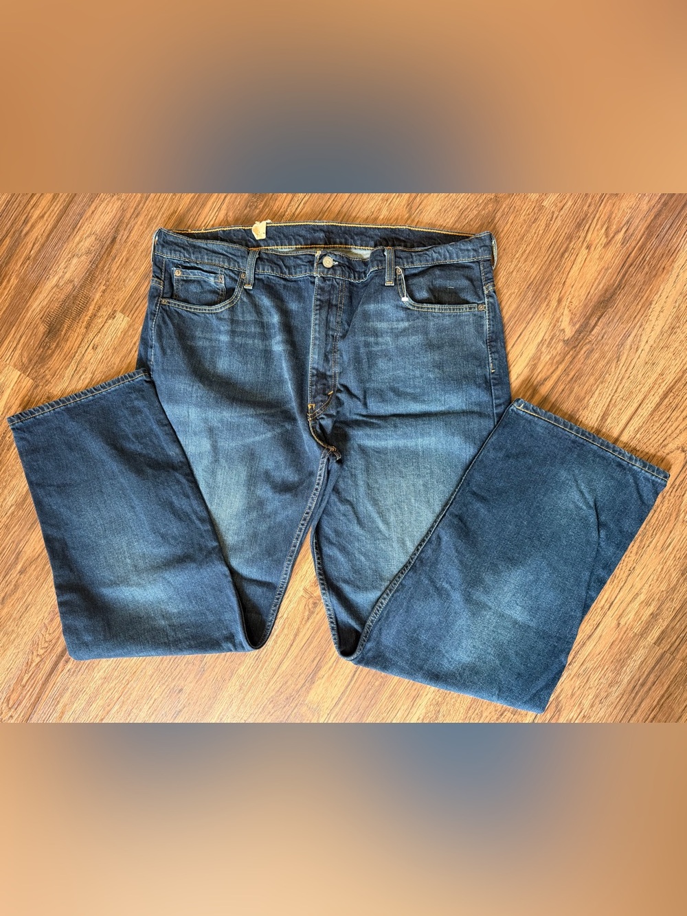 Levi's 569 Dark Wash Relaxed Loose Fit Straight leg denim jeans W42xL34